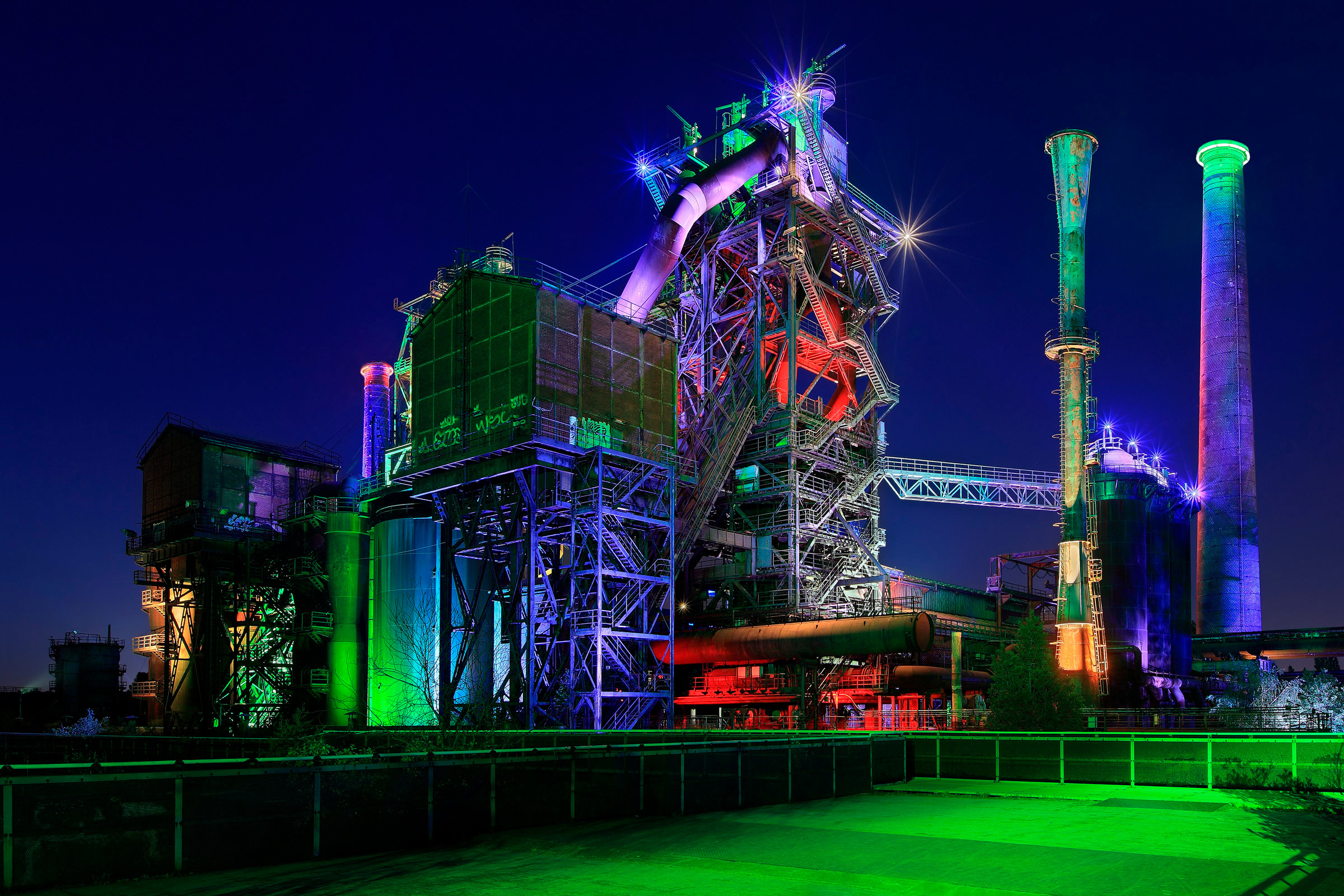 Landschaftspark Duisburg Nord - Blick auf-Hochofen 2.jpg