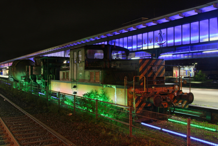 Die Lichtinstallation – Museumsbahnsteig Oberhausen II - 2007.jpg