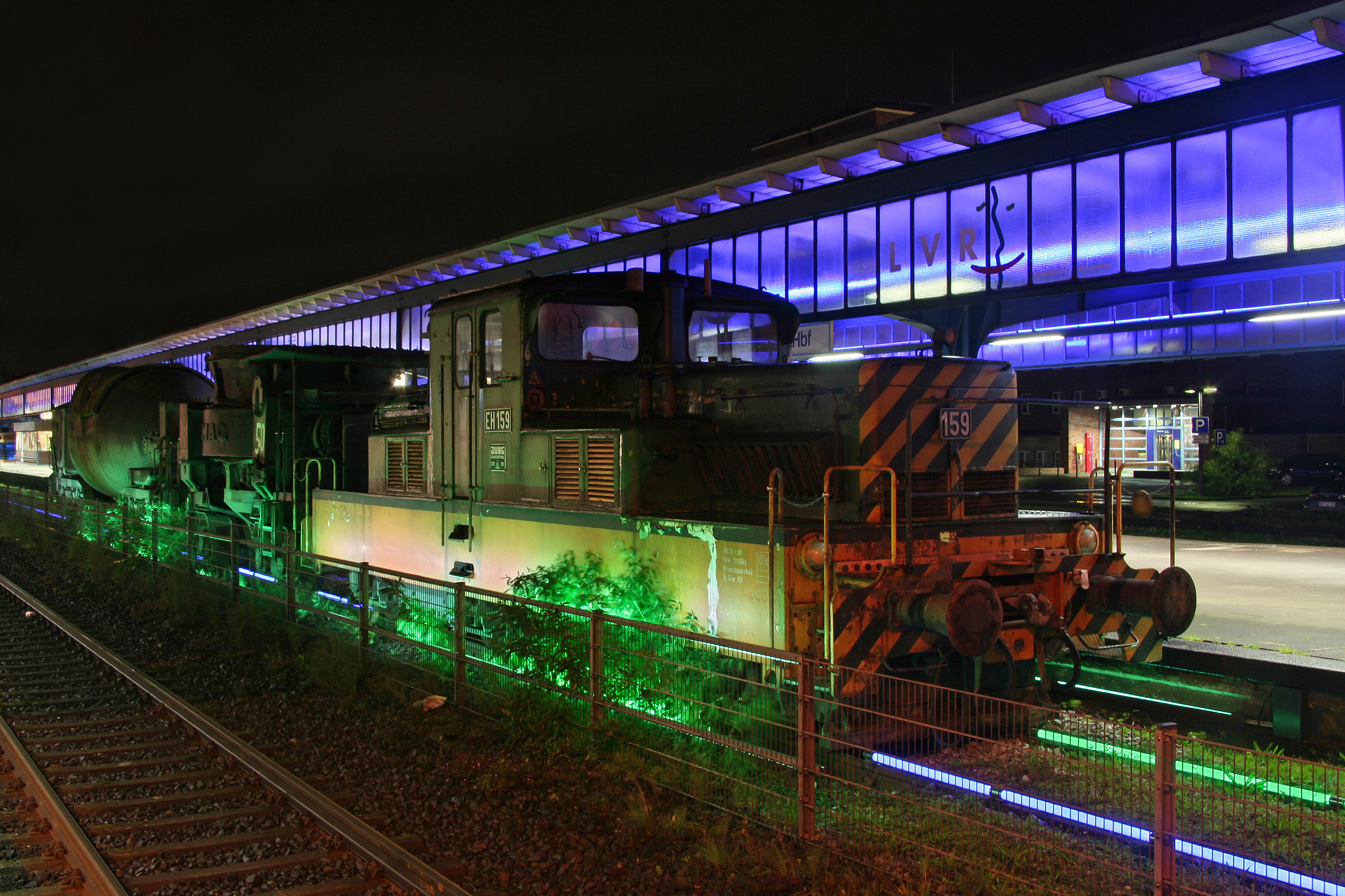 Die Lichtinstallation – Museumsbahnsteig Oberhausen II - 2007