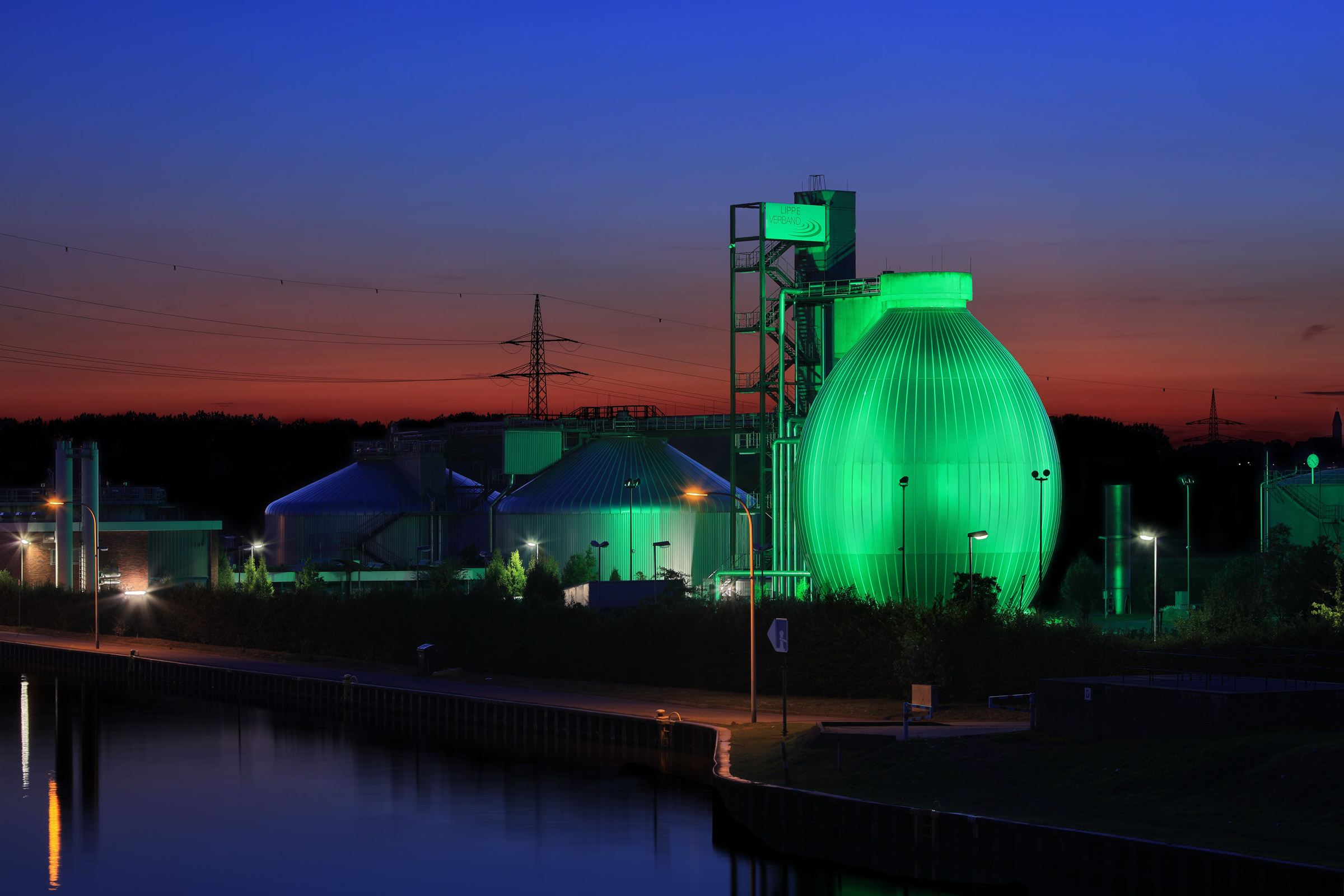 Kläranlage Hamm - Grüner Faulturm I